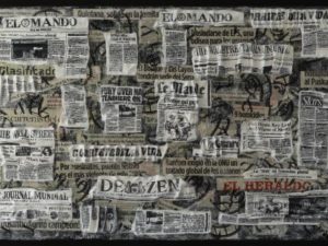 The Newspaper "El Mando" Kunstdruck