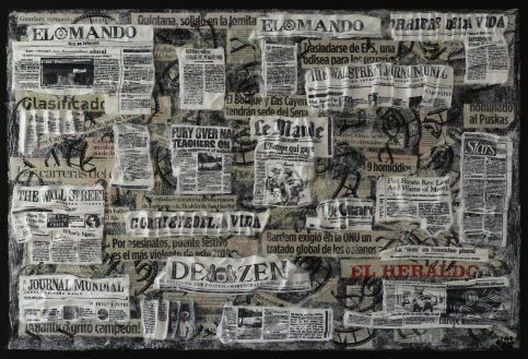 The Newspaper "El Mando" Kunstdruck