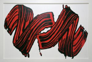 Brushstroke in Red - In Memory of Roy Lichtenstein 2024