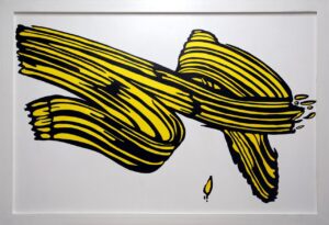 Brushstroke in Yellow - In Memory of Roy Lichtenstein 2024