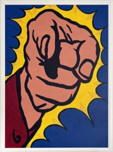 Finger Pointing - Homage to Roy Lichtenstein New interpreted 2025